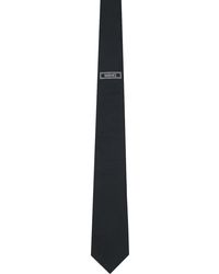 Versace - Cravate noire à logo rétro '90s - Lyst