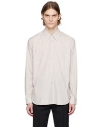Acne Studios - Taupe Button-up Shirt - Lyst