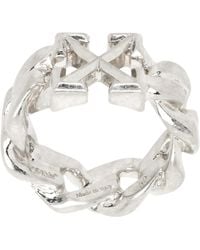 Off-White c/o Virgil Abloh - Arrow Chain Ring - Lyst