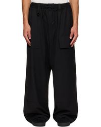Y-3 - Wool Wide Cargo Pants - Lyst