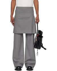 Ashley Williams - グレー Kilt トラウザーズ - Lyst