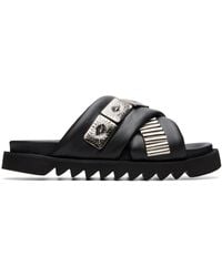 Toga Virilis - Ssense Exclusive Leather Sandals - Lyst
