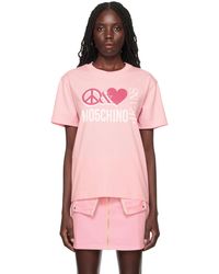 Moschino Jeans - 'peacelove' T-shirt - Lyst
