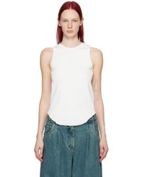 Song For The Mute - Raw Edge Tank Top - Lyst