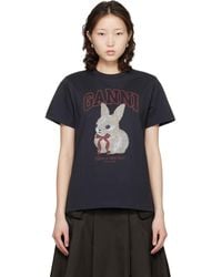 Ganni - Bunny T-Shirt - Lyst