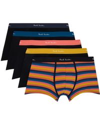 Paul Smith - Five-pack Multicolor 'artist Stripe' Boxers - Lyst