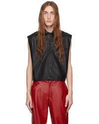 Situationist - Ssense Exclusive Faux-leather Vest - Lyst