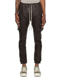 Rick Owens - Tower Mastodon Leather Cargo Pants - Lyst