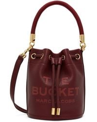 Marc Jacobs - バーガンディ The Leather Bucket バッグ - Lyst