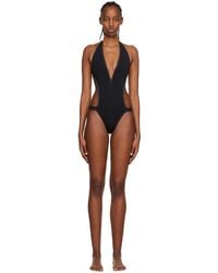 La Perla - Black Cutout Swimsuit - Lyst