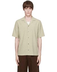 Maison Kitsuné - Khaki Resort Shirt - Lyst