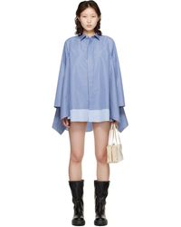 Sacai - Poplin Shirt Minidress - Lyst
