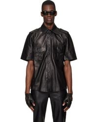 Ernest W. Baker - Short Sleeve Leather Shirt - Lyst
