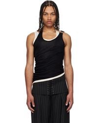 Jean Paul Gaultier - Off- 'The Draped Double' Tank Top - Lyst