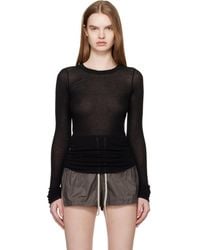 Rick Owens - Temple Rib Ls T-shirt - Lyst