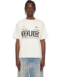 Rhude - Off- Regatta Club' T-Shirt - Lyst