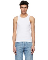 Ganni - Soft Cotton Rib Tank Top - Lyst
