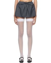 ShuShu/Tong - Bowknot Pleated Miniskirt - Lyst