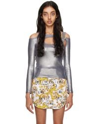 Versace Jeans Couture - Silver Buckle Long Sleeve T-shirt - Lyst