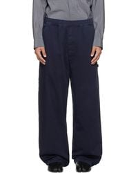 MM6 by Maison Margiela - Cotton Twill Trousers - Lyst