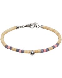 Isabel Marant - Beige Beaded Bracelet - Lyst