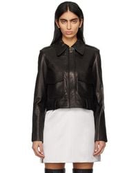 Khaite - Black Cordelia Leather Jacket - Lyst