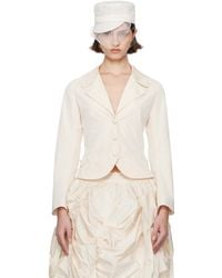 Renaissance Renaissance - Ssense Exclusive Bridal Capsule Tank Double Layer Blazer - Lyst