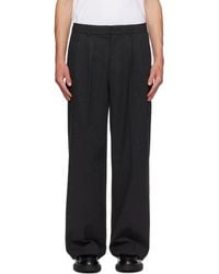 DUNST - Double Pleated Wide Slack Trousers - Lyst