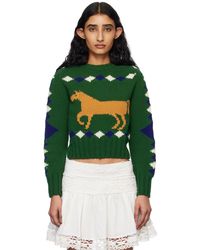 Bode - Diamond Corral Sweater - Lyst