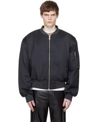 Entire studios Vicinity Crop Faux-fur Jacket in Black for Men