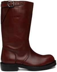 Dries Van Noten - Leather Biker Boots - Lyst