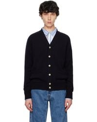 Drake's - Lambswool 6 Button Cardigan - Lyst