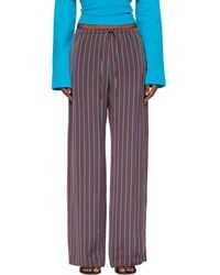 Dries Van Noten - Burgundy Puvis Straight Leg Casual Trousers - Lyst