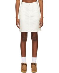 Carhartt WIP Off- Armanda Miniskirt - White