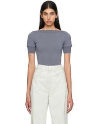 Lemaire - Gray Darted T-shirt - Lyst