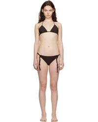 Jil Sander - Triangle Bikini Top - Lyst