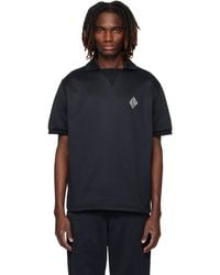 Lacoste - ブラック Badge Accent ルーズフィット フリース ポロシャツ - Lyst