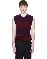 Dries Van Noten - Argyle Sweater Vest - Lyst