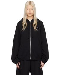 MM6 by Maison Martin Margiela - Black Safety Pin Hoodie - Lyst