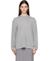 Jil Sander - Long Sleeve Crew Neck Boxy Fit T-shirt - Lyst