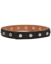 Rick Owens - Ceinture Noire À Boutons-Pression - Lyst