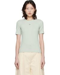 Maison Kitsuné - Baby Fox Ribbed Fitted T-Shirt - Lyst