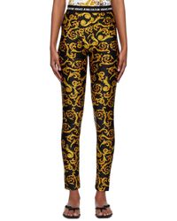 Versace - Black Sketch Couture leggings - Lyst