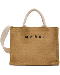 Marni - Brown East West Shopping Tote - Lyst