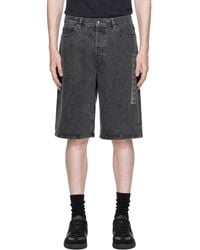Alexander Wang - Low Rise Flasher Detail Denim Board Shorts - Lyst