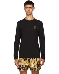 Versace Black Logo Long Sleeve T-shirt