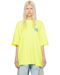 Vetements - Yellow 'my Name Is ' T-shirt - Lyst