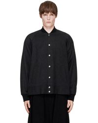 COMME DES GARÇON BLACK - Glen Check Bomber Jacket - Lyst