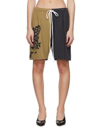 SC103 - Short Gift Kaki Et Gris - Lyst