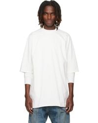 Rick Owens - Off- Temple Jumbo S/S T-Shirt - Lyst